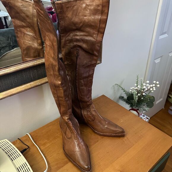 Free People Maggie Over-the-Knee Tailored Boots - Picture 8 of 15